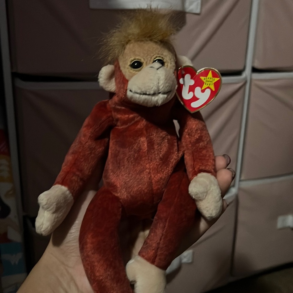 Monkey beanie baby